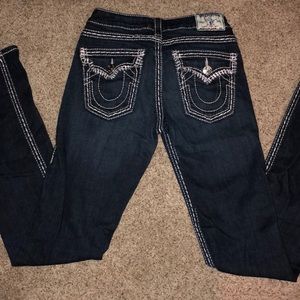 True religion straight leg/ skinny jeans
